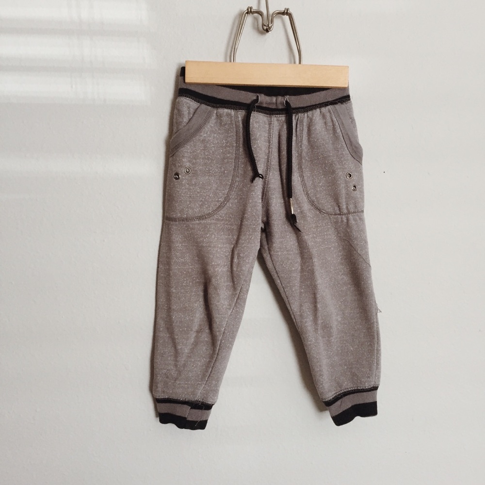 Gray + Black Joggers